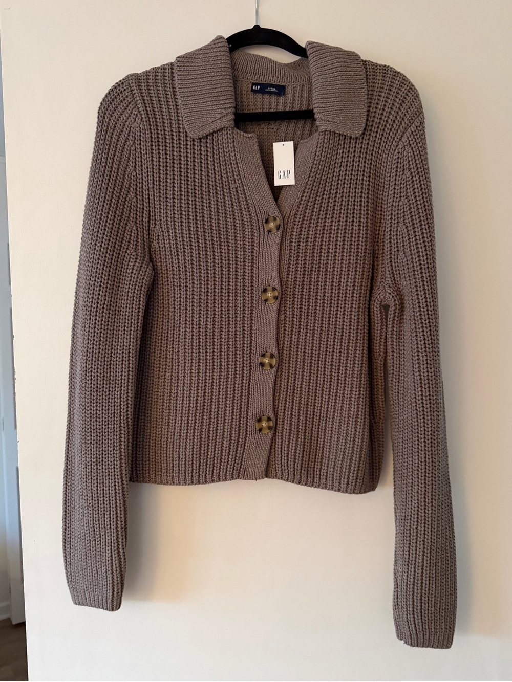 Knit Collared Cardigan